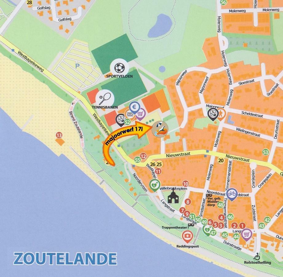 Vakantiewoning Aan Zee Zoutelande Esterno foto